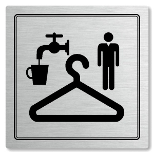 Piktogram Šatna muži